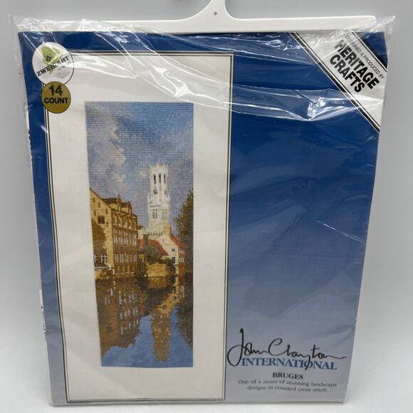 Heritage John Clayton International Bruges Belgium Counted Cross Stitch Kit NEW - Picture 1 of 5